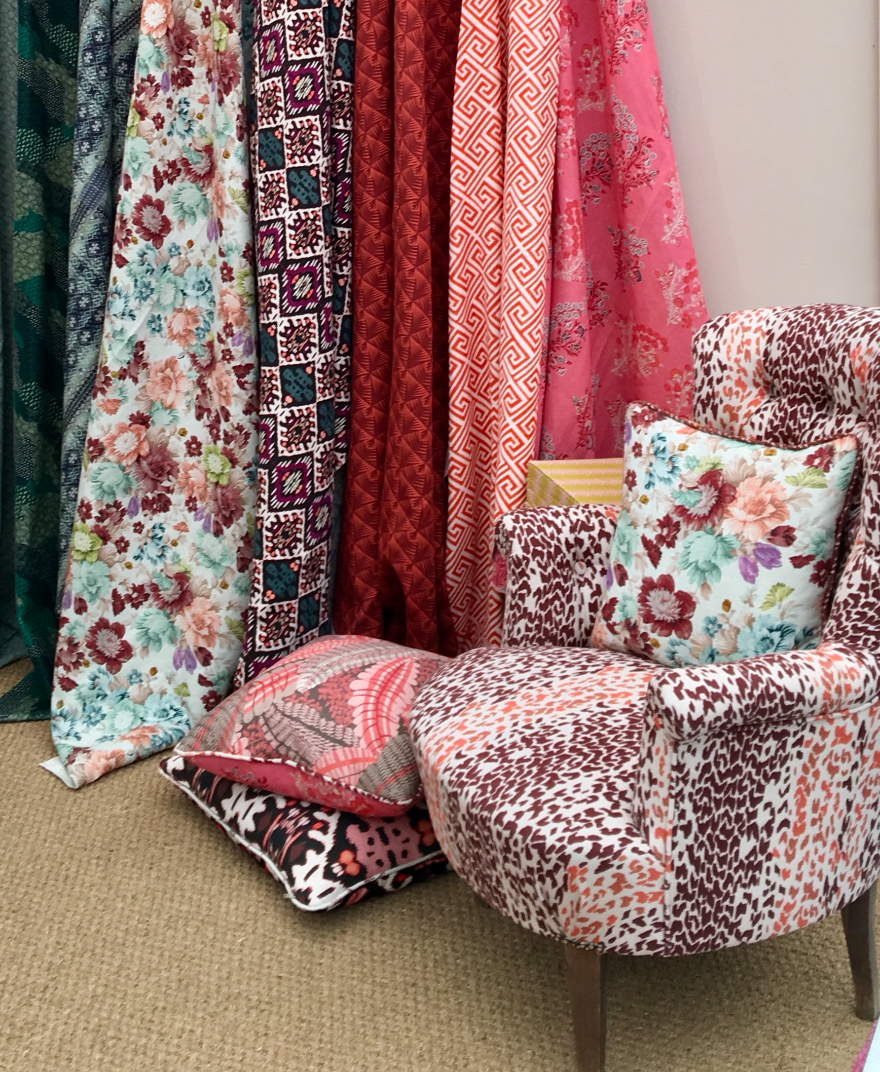 Animal print and Latest fabric designs from textile designers Parker and Jules