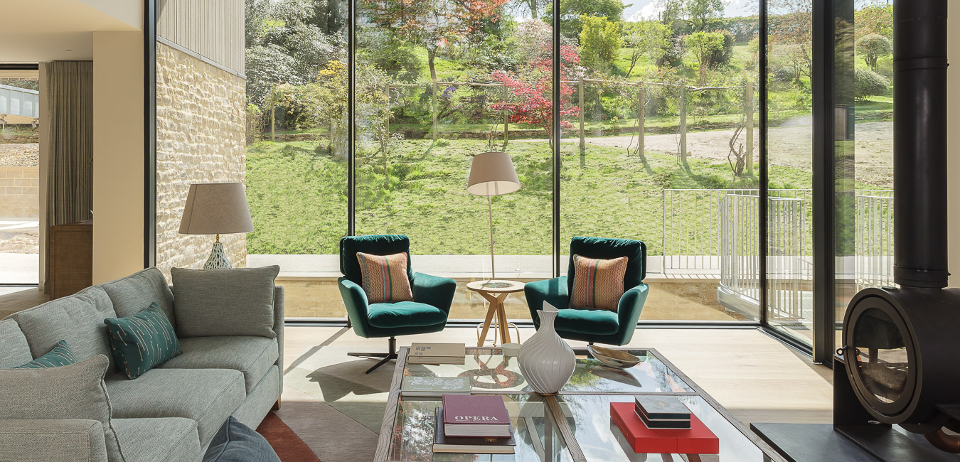 Green swivel chairs and side table 